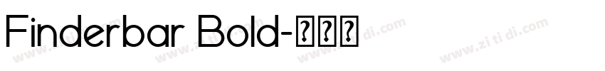 Finderbar Bold字体转换